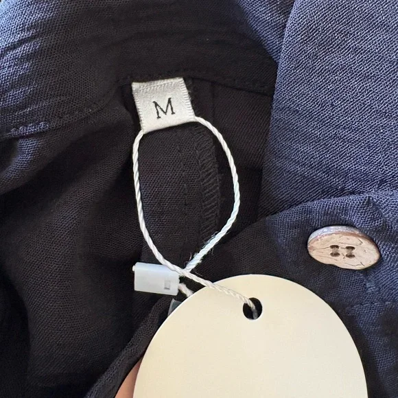 New Medium Cueply Black Wide Leg Overalls Jumpsuit - Picture 6 of 13